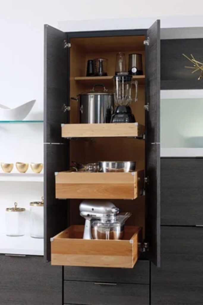 Diamond+Distinction+Simple+Accessories+Pantry+Top+Unit+with+roll+out+trays