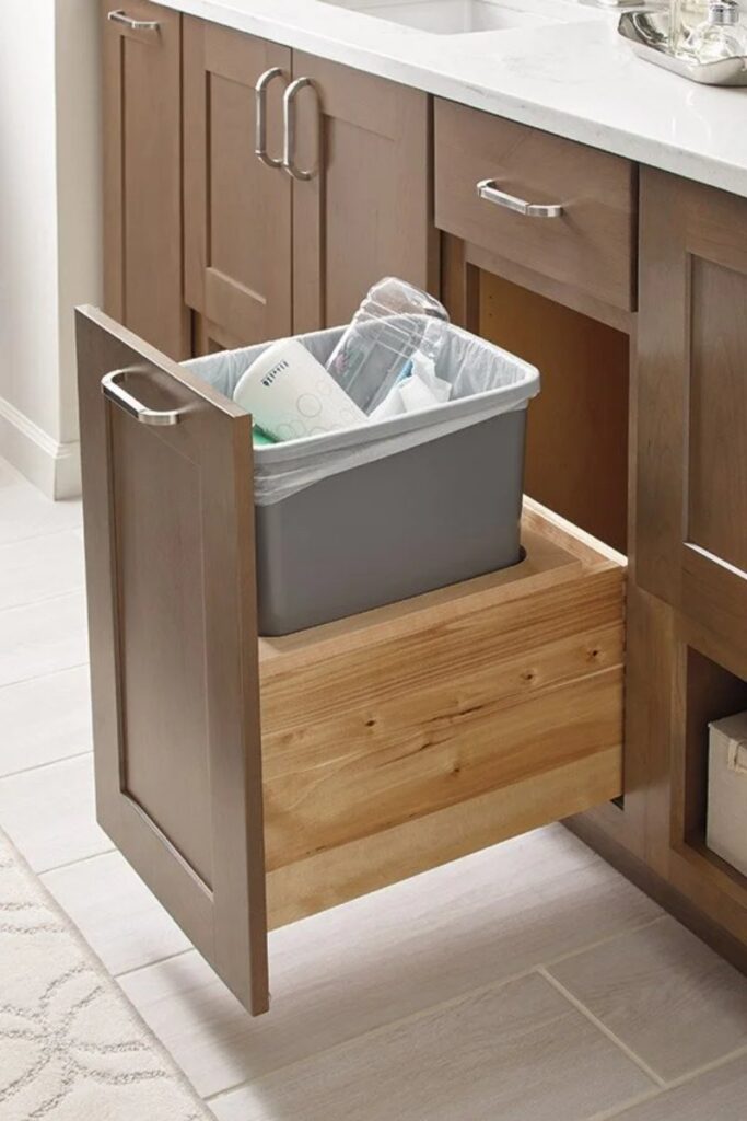 Diamond+Distinction+Simple+Accessories+Vanity+Wastebasket+Cabinet