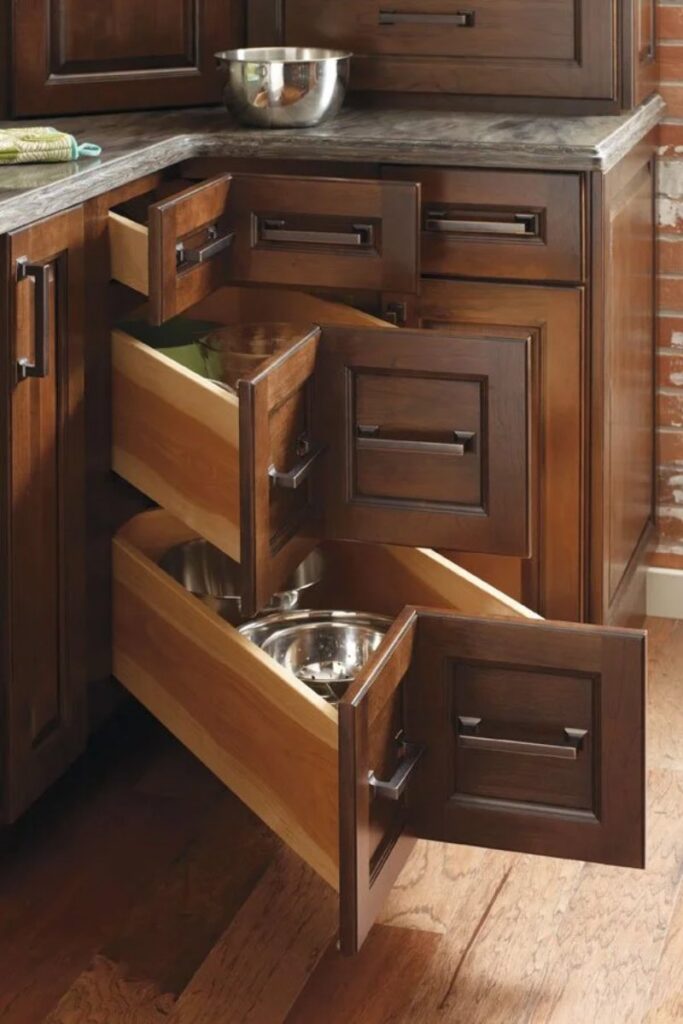 Three+Drawer+Corner+Cabinet+Diamond+Distinction+Premium+Accessories