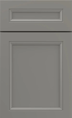 Gray colored cabinet door